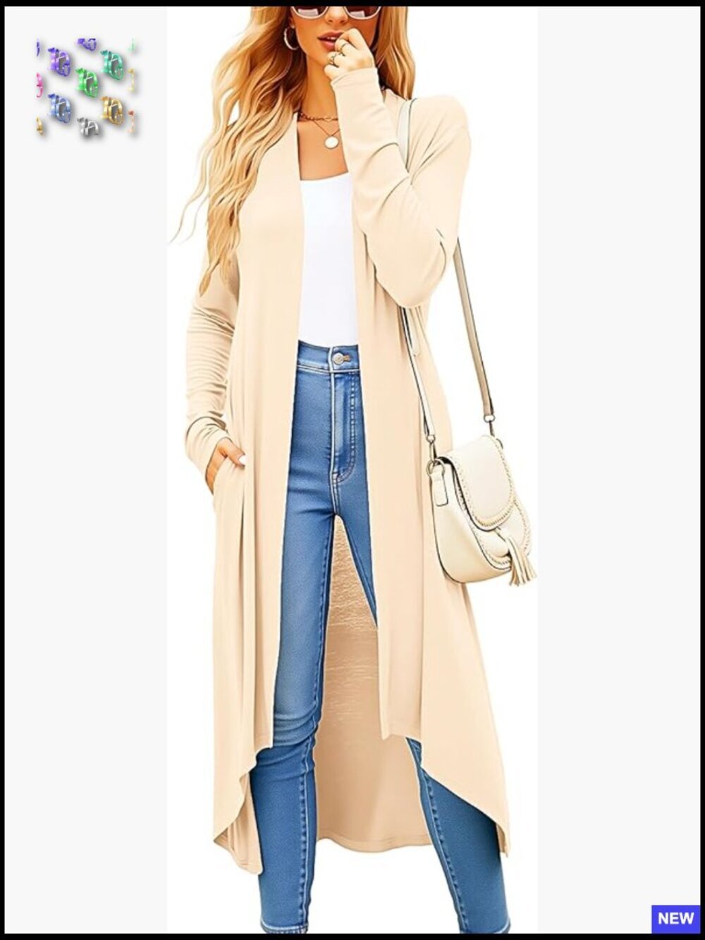 Lightweight Long Cardigan Duster Open Front Draped Casual Summer Sweater with